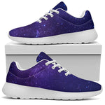 Dark Purple Milky Way Galaxy Space Print Sport Shoes GearFrost