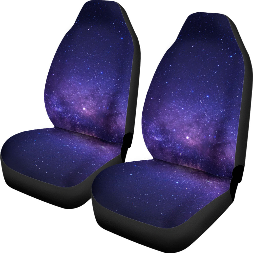 Dark Purple Milky Way Galaxy Space Print Universal Fit Car Seat Covers