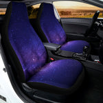 Dark Purple Milky Way Galaxy Space Print Universal Fit Car Seat Covers