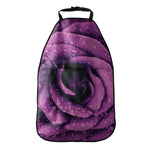 Dark Purple Rose Print Car Seat Organizers