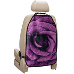 Dark Purple Rose Print Car Seat Organizers