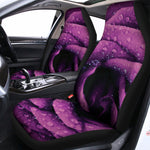 Dark Purple Rose Print Universal Fit Car Seat Covers