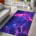 Dark Purple Universe Galaxy Space Print Floor Mat