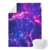 Dark Purple Universe Galaxy Space Print Blanket
