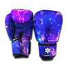 Dark Purple Universe Galaxy Space Print Boxing Gloves