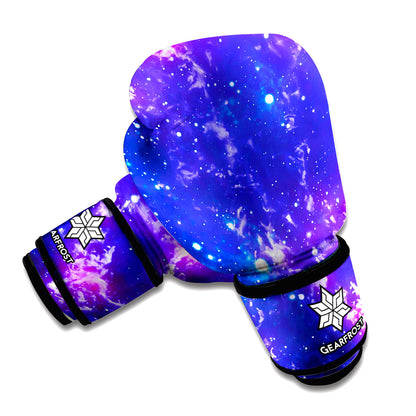 Dark Purple Universe Galaxy Space Print Boxing Gloves
