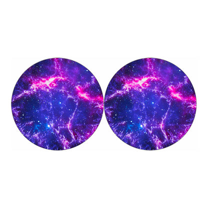 Dark Purple Universe Galaxy Space Print Car Coasters