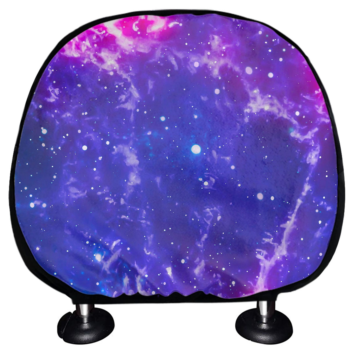 Dark Purple Universe Galaxy Space Print Car Headrest Covers