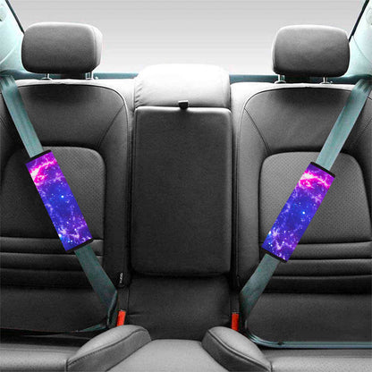 Dark Purple Universe Galaxy Space Print Car Seat Belt Covers