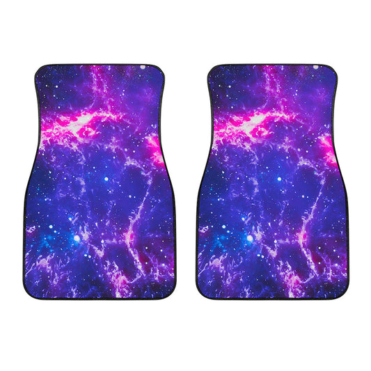 Dark Purple Universe Galaxy Space Print Front Car Floor Mats