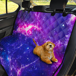 Dark Purple Universe Galaxy Space Print Pet Car Back Seat Cover