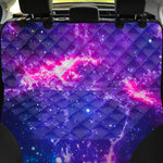 Dark Purple Universe Galaxy Space Print Pet Car Back Seat Cover
