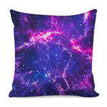 Dark Purple Universe Galaxy Space Print Pillow Cover