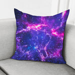 Dark Purple Universe Galaxy Space Print Pillow Cover