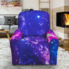 Dark Purple Universe Galaxy Space Print Recliner Slipcover