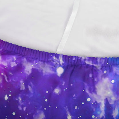 Dark Purple Universe Galaxy Space Print Sofa Cover