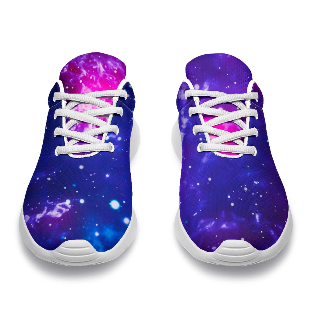 Dark Purple Universe Galaxy Space Print Sport Shoes GearFrost