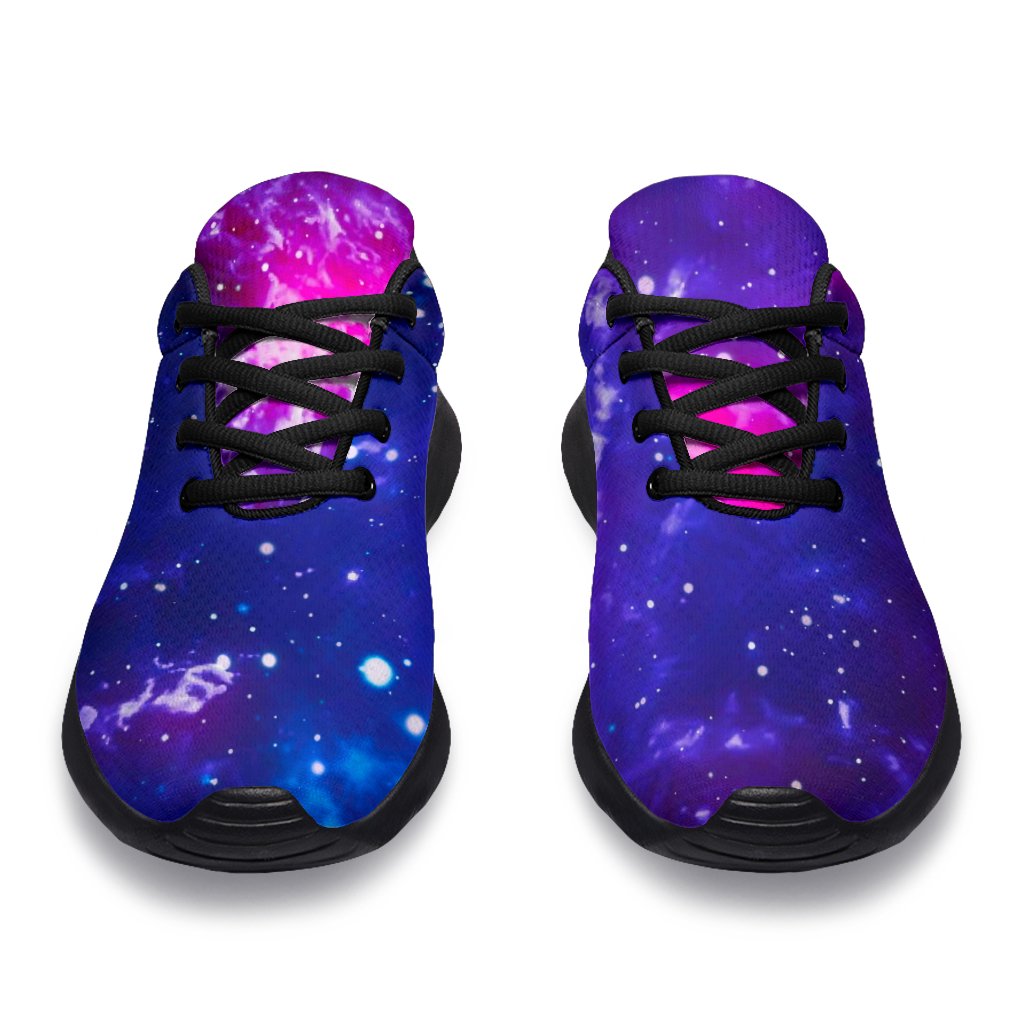Dark Purple Universe Galaxy Space Print Sport Shoes GearFrost