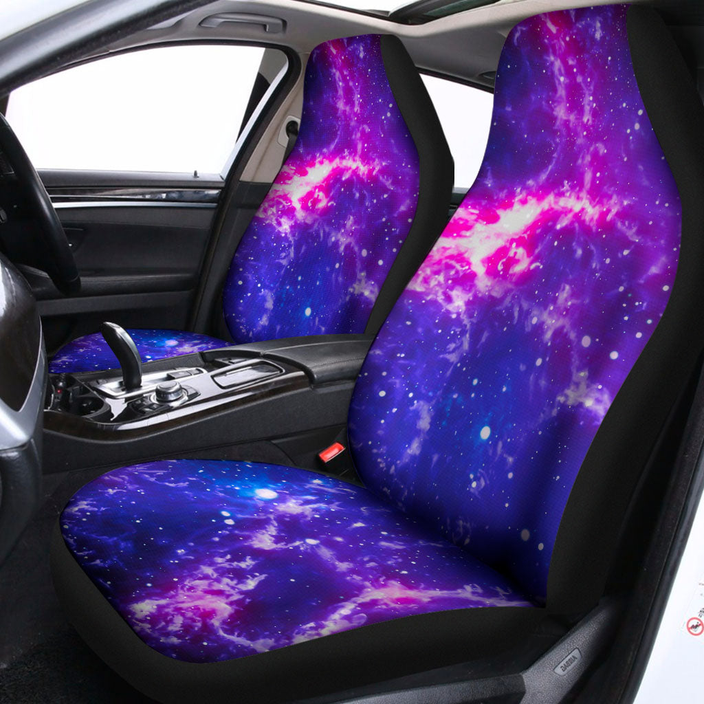 Dark Purple Universe Galaxy Space Print Universal Fit Car Seat Covers