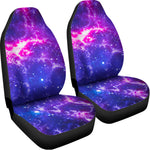 Dark Purple Universe Galaxy Space Print Universal Fit Car Seat Covers