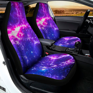 Dark Purple Universe Galaxy Space Print Universal Fit Car Seat Covers