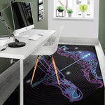 Dark Sagittarius Zodiac Sign Print Area Rug