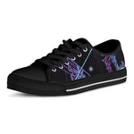 Dark Sagittarius Zodiac Sign Print Black Low Top Shoes 