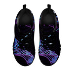 Dark Sagittarius Zodiac Sign Print Black Sneakers