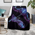 Dark Sagittarius Zodiac Sign Print Blanket