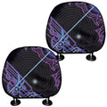 Dark Sagittarius Zodiac Sign Print Car Headrest Covers