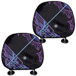 Dark Sagittarius Zodiac Sign Print Car Headrest Covers