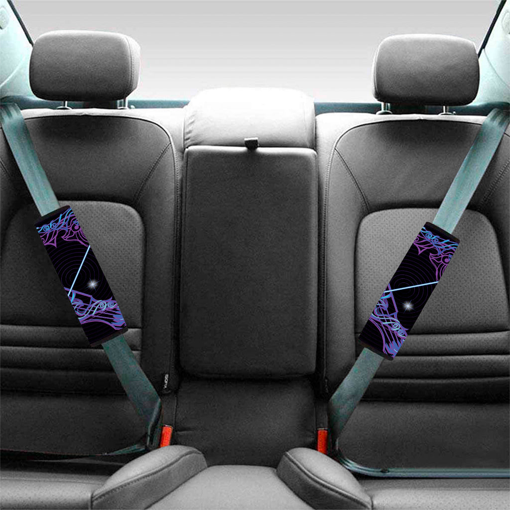 Dark Sagittarius Zodiac Sign Print Car Seat Belt Covers