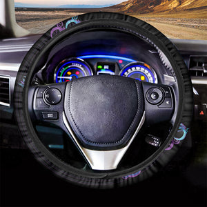 Dark Sagittarius Zodiac Sign Print Car Steering Wheel Cover