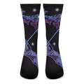 Dark Sagittarius Zodiac Sign Print Crew Socks