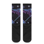 Dark Sagittarius Zodiac Sign Print Crew Socks