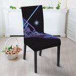 Dark Sagittarius Zodiac Sign Print Dining Chair Slipcover