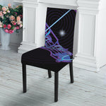 Dark Sagittarius Zodiac Sign Print Dining Chair Slipcover
