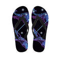 Dark Sagittarius Zodiac Sign Print Flip Flops