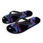 Dark Sagittarius Zodiac Sign Print Flip Flops