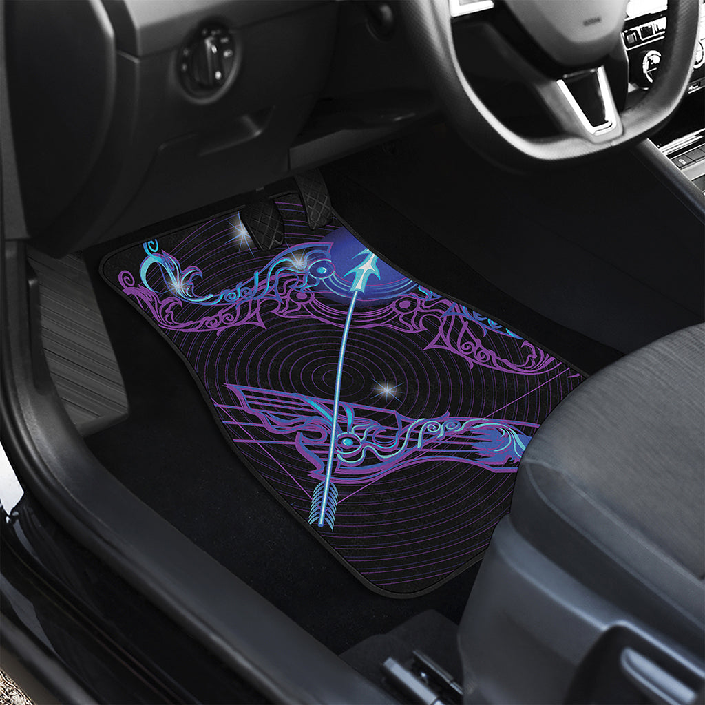 Dark Sagittarius Zodiac Sign Print Front Car Floor Mats