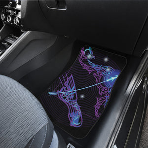 Dark Sagittarius Zodiac Sign Print Front Car Floor Mats