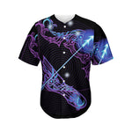 Dark Sagittarius Zodiac Sign Print Men's Baseball Jersey