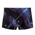 Dark Sagittarius Zodiac Sign Print Men's Boxer Briefs