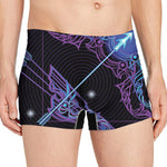 Dark Sagittarius Zodiac Sign Print Men's Boxer Briefs