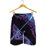 Dark Sagittarius Zodiac Sign Print Men's Shorts