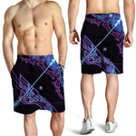 Dark Sagittarius Zodiac Sign Print Men's Shorts