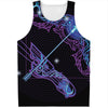 Dark Sagittarius Zodiac Sign Print Men's Tank Top