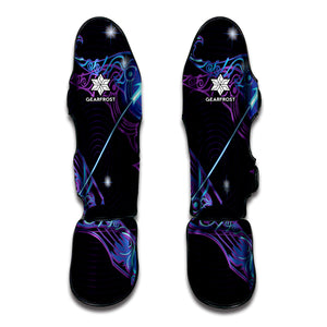 Dark Sagittarius Zodiac Sign Print Muay Thai Shin Guard