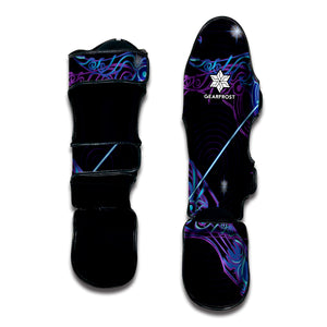 Dark Sagittarius Zodiac Sign Print Muay Thai Shin Guard