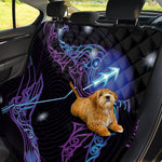 Dark Sagittarius Zodiac Sign Print Pet Car Back Seat Cover